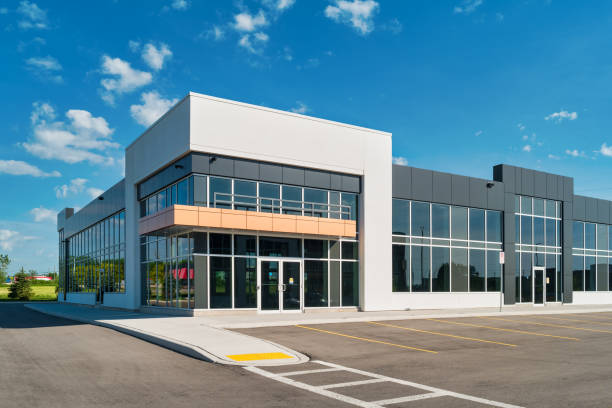 Commercial building representing rebar detailing work